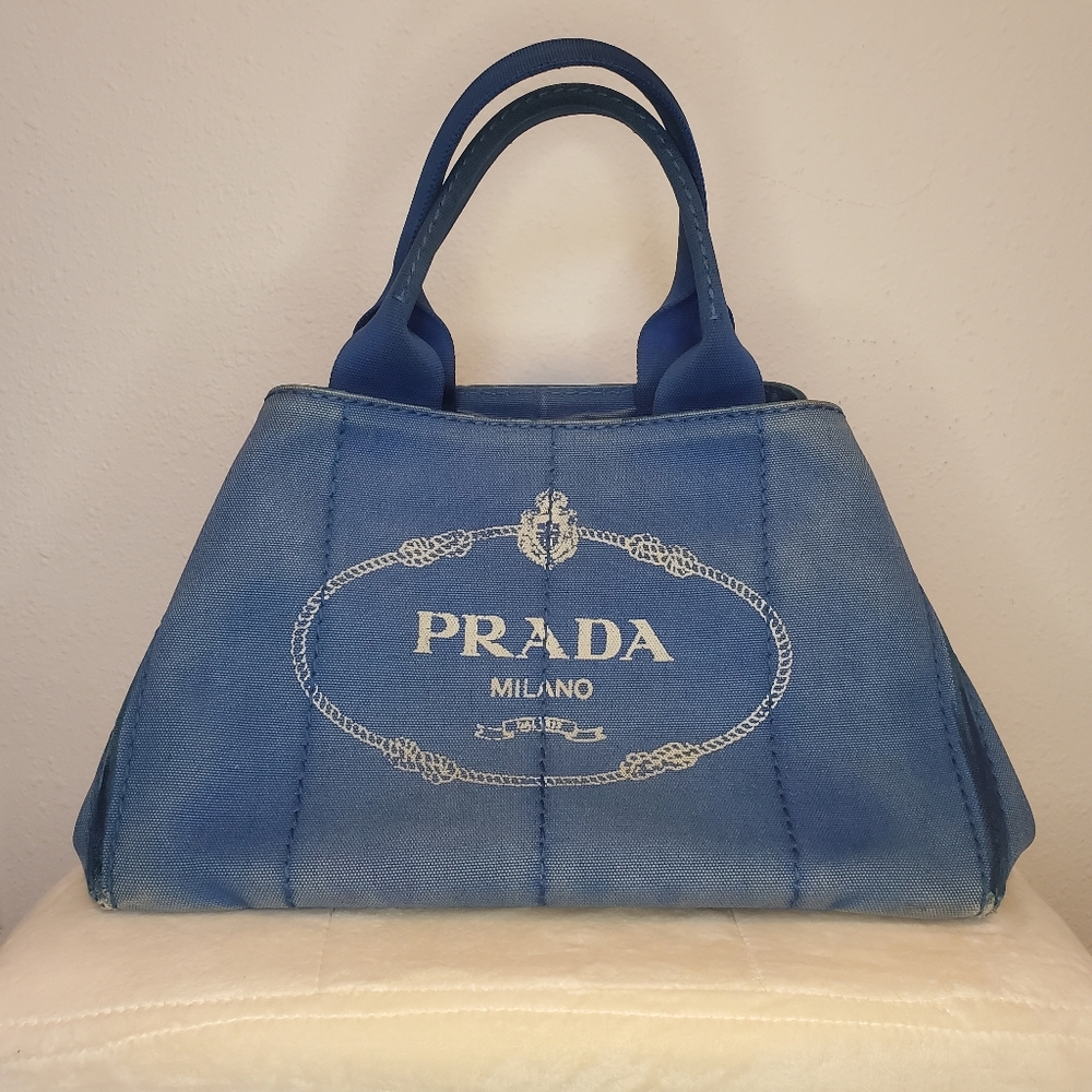 SOLD: Prada Canapa Canvas Tote Bag